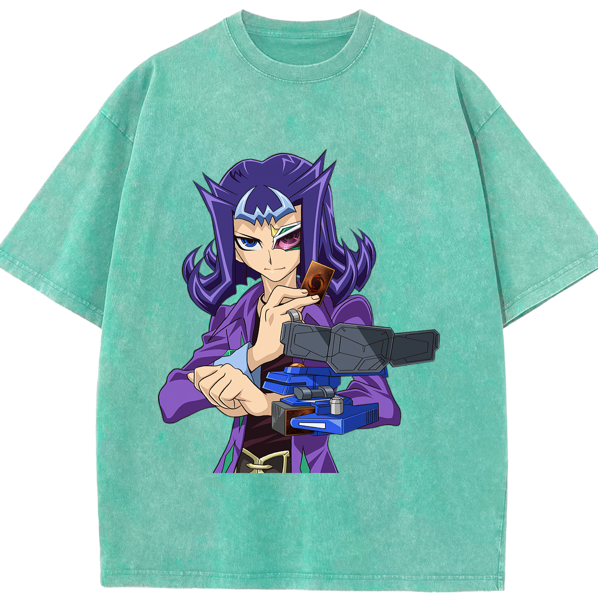 （画像用） 遊☆戯☆王 Yu-Gi-Oh! 綿100% ヴィンテージ風 半袖Tシャツ（フロントプリント）